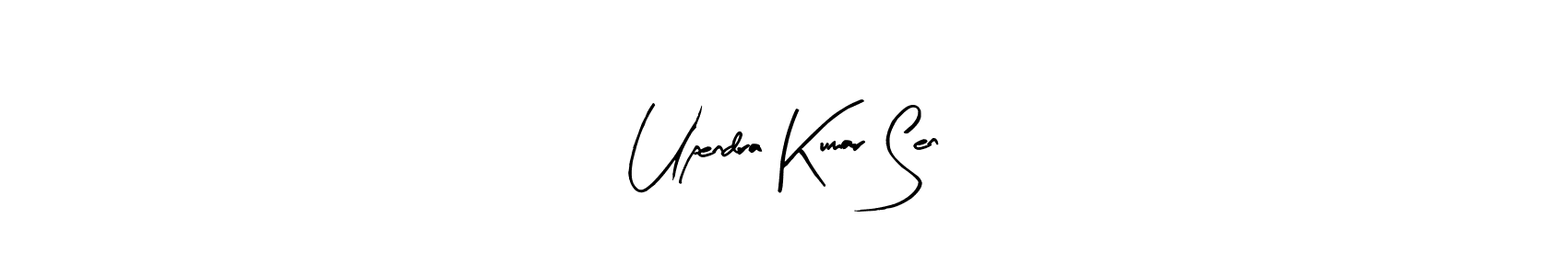 Create a beautiful signature design for name Upendra Kumar Sen. With this signature (Arty Signature) fonts, you can make a handwritten signature for free. Upendra Kumar Sen signature style 8 images and pictures png