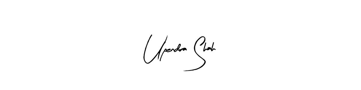 You should practise on your own different ways (Arty Signature) to write your name (Upendra Shah) in signature. don't let someone else do it for you. Upendra Shah signature style 8 images and pictures png