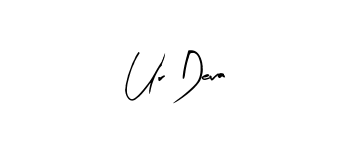 Use a signature maker to create a handwritten signature online. With this signature software, you can design (Arty Signature) your own signature for name Ur Deva. Ur Deva signature style 8 images and pictures png