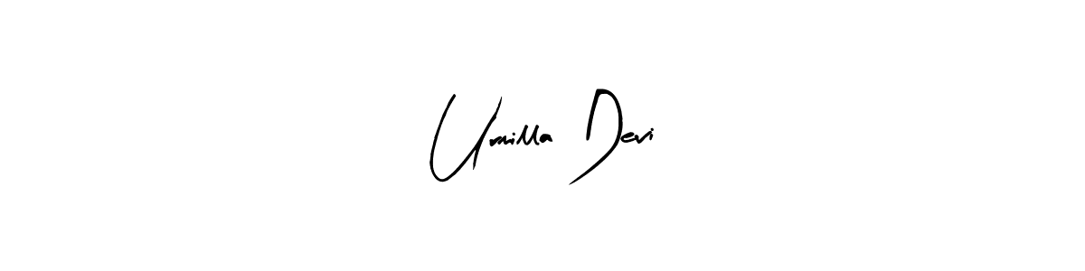 Design your own signature with our free online signature maker. With this signature software, you can create a handwritten (Arty Signature) signature for name Urmilla Devi. Urmilla Devi signature style 8 images and pictures png