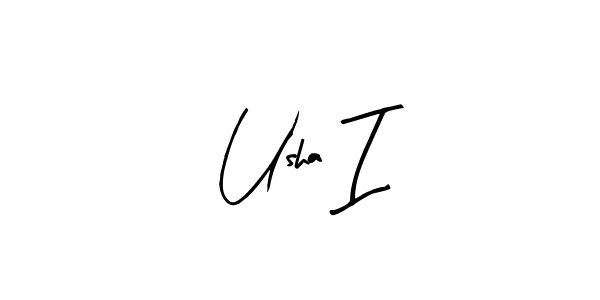 How to make Usha I signature? Arty Signature is a professional autograph style. Create handwritten signature for Usha I name. Usha I signature style 8 images and pictures png