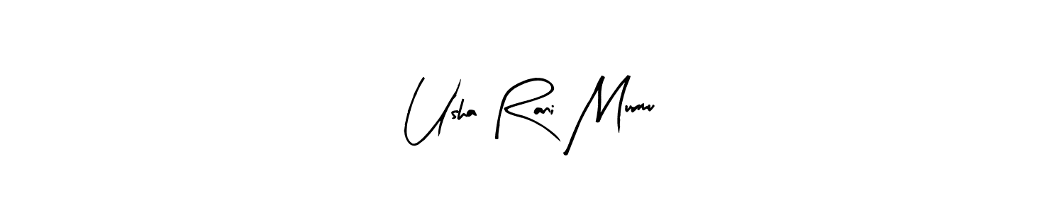 Make a beautiful signature design for name Usha Rani Murmu. With this signature (Arty Signature) style, you can create a handwritten signature for free. Usha Rani Murmu signature style 8 images and pictures png