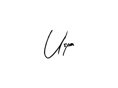Arty Signature is a professional signature style that is perfect for those who want to add a touch of class to their signature. It is also a great choice for those who want to make their signature more unique. Get Uspa name to fancy signature for free. Uspa signature style 8 images and pictures png