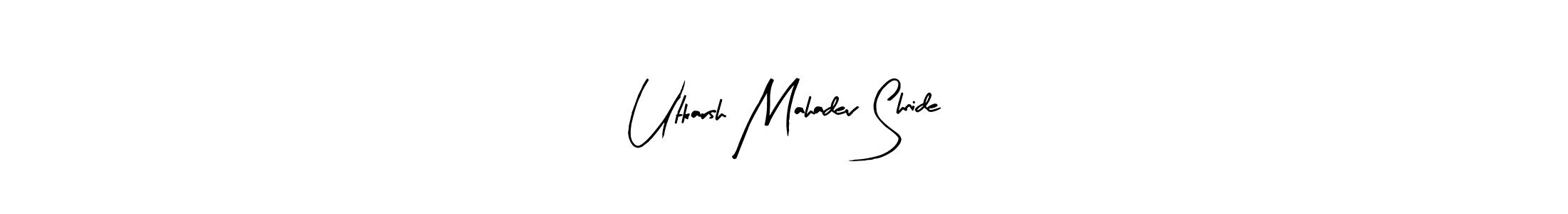 Make a beautiful signature design for name Utkarsh Mahadev Shnide. With this signature (Arty Signature) style, you can create a handwritten signature for free. Utkarsh Mahadev Shnide signature style 8 images and pictures png