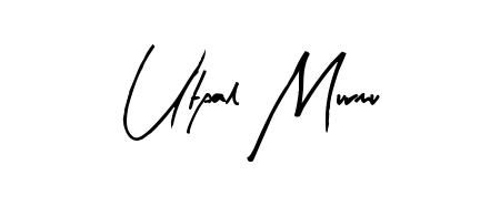 Similarly Arty Signature is the best handwritten signature design. Signature creator online. You can use it as an online autograph creator for name Utpal Murmu. Utpal Murmu signature style 8 images and pictures png
