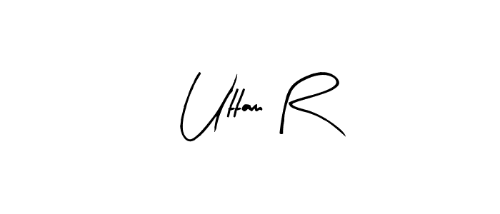 The best way (Arty Signature) to make a short signature is to pick only two or three words in your name. The name Uttam R include a total of six letters. For converting this name. Uttam R signature style 8 images and pictures png