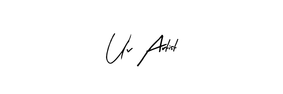 You should practise on your own different ways (Arty Signature) to write your name (Uv Artist) in signature. don't let someone else do it for you. Uv Artist signature style 8 images and pictures png