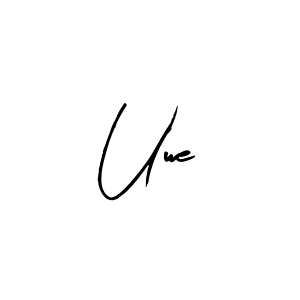 Design your own signature with our free online signature maker. With this signature software, you can create a handwritten (Arty Signature) signature for name Uwe. Uwe signature style 8 images and pictures png