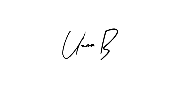 You can use this online signature creator to create a handwritten signature for the name Uzma B. This is the best online autograph maker. Uzma B signature style 8 images and pictures png