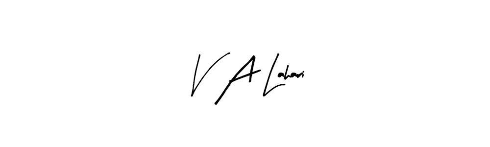 You can use this online signature creator to create a handwritten signature for the name V A Lahari. This is the best online autograph maker. V A Lahari signature style 8 images and pictures png