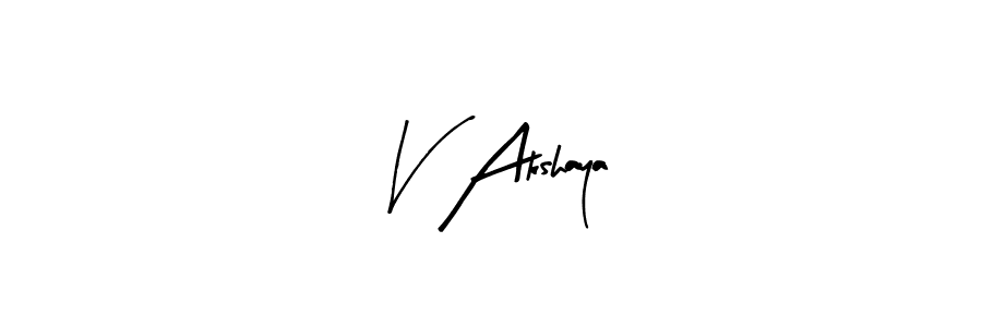 Make a beautiful signature design for name V Akshaya. Use this online signature maker to create a handwritten signature for free. V Akshaya signature style 8 images and pictures png
