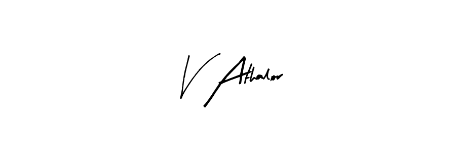 if you are searching for the best signature style for your name V Athalor. so please give up your signature search. here we have designed multiple signature styles  using Arty Signature. V Athalor signature style 8 images and pictures png