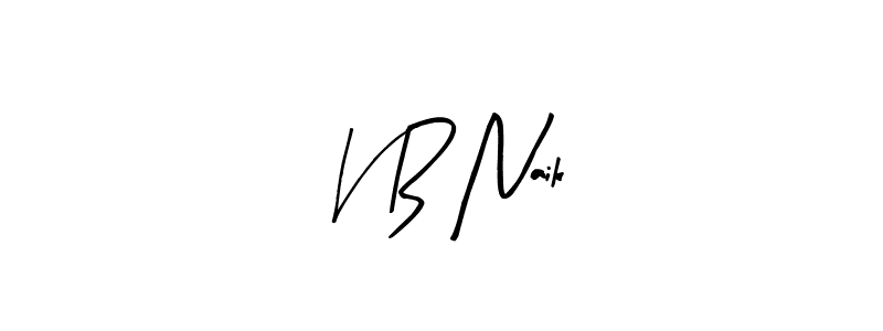Arty Signature is a professional signature style that is perfect for those who want to add a touch of class to their signature. It is also a great choice for those who want to make their signature more unique. Get V B Naik name to fancy signature for free. V B Naik signature style 8 images and pictures png