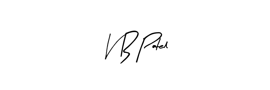 How to make V B Patel name signature. Use Arty Signature style for creating short signs online. This is the latest handwritten sign. V B Patel signature style 8 images and pictures png