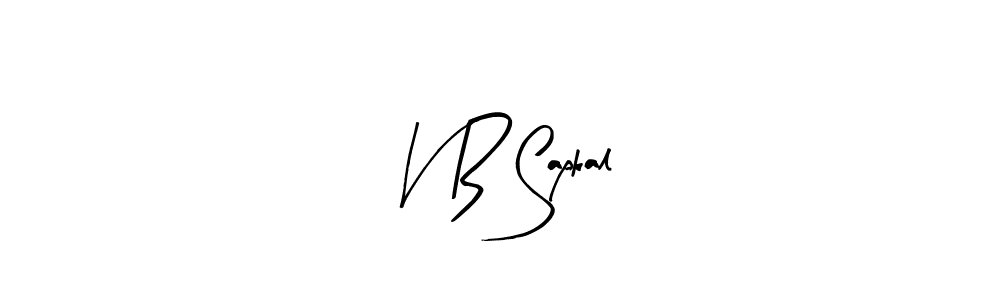 Use a signature maker to create a handwritten signature online. With this signature software, you can design (Arty Signature) your own signature for name V B Sapkal. V B Sapkal signature style 8 images and pictures png