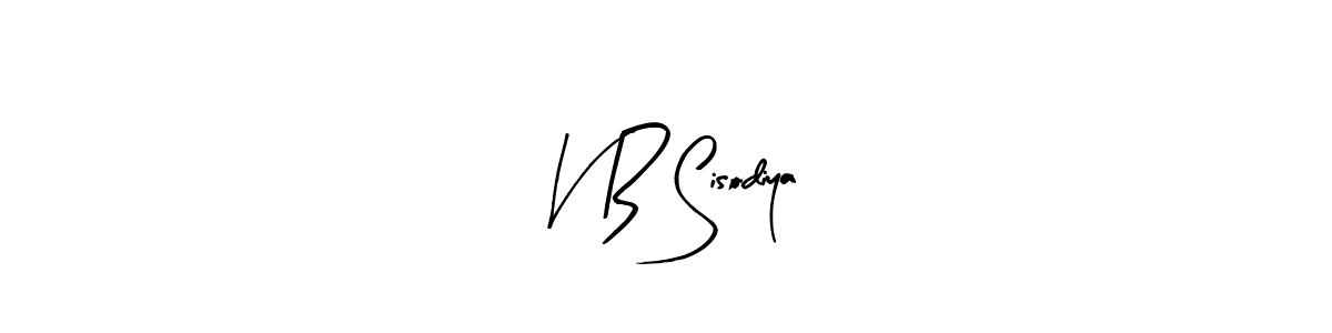 How to make V B Sisodiya signature? Arty Signature is a professional autograph style. Create handwritten signature for V B Sisodiya name. V B Sisodiya signature style 8 images and pictures png
