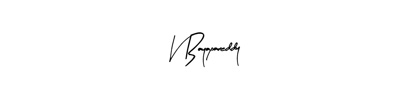 V Bayapareddy stylish signature style. Best Handwritten Sign (Arty Signature) for my name. Handwritten Signature Collection Ideas for my name V Bayapareddy. V Bayapareddy signature style 8 images and pictures png