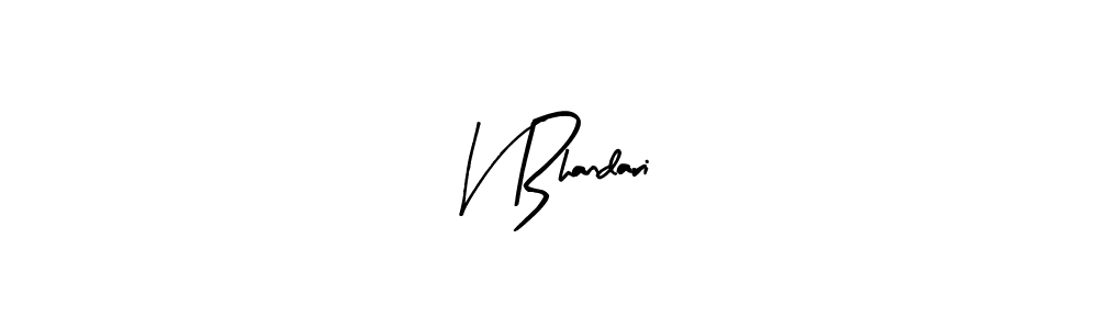 Also we have V Bhandari name is the best signature style. Create professional handwritten signature collection using Arty Signature autograph style. V Bhandari signature style 8 images and pictures png
