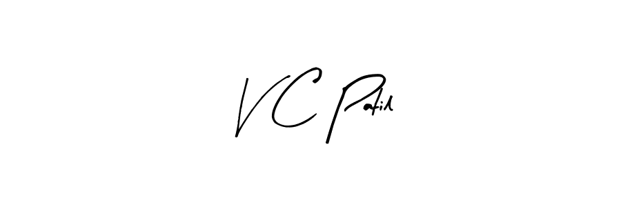 You should practise on your own different ways (Arty Signature) to write your name (V C Patil) in signature. don't let someone else do it for you. V C Patil signature style 8 images and pictures png