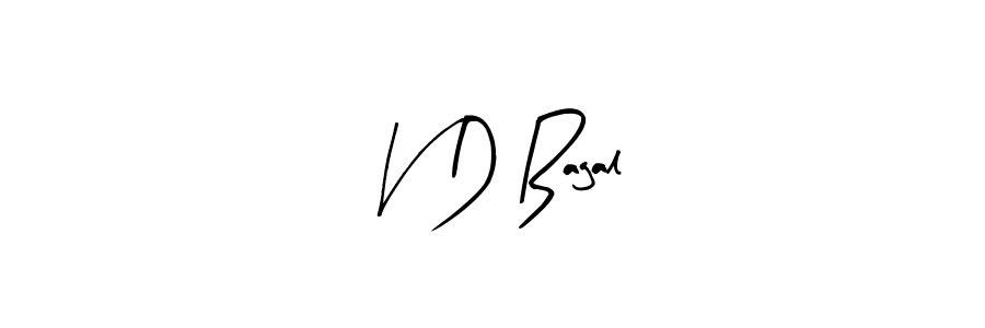 Design your own signature with our free online signature maker. With this signature software, you can create a handwritten (Arty Signature) signature for name V D Bagal. V D Bagal signature style 8 images and pictures png