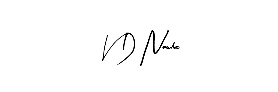 Arty Signature is a professional signature style that is perfect for those who want to add a touch of class to their signature. It is also a great choice for those who want to make their signature more unique. Get V D Nawle name to fancy signature for free. V D Nawle signature style 8 images and pictures png