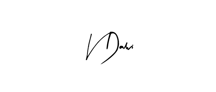 Use a signature maker to create a handwritten signature online. With this signature software, you can design (Arty Signature) your own signature for name V Dalvi. V Dalvi signature style 8 images and pictures png