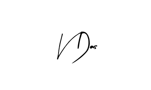Similarly Arty Signature is the best handwritten signature design. Signature creator online .You can use it as an online autograph creator for name V Das. V Das signature style 8 images and pictures png
