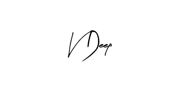 How to make V Deep name signature. Use Arty Signature style for creating short signs online. This is the latest handwritten sign. V Deep signature style 8 images and pictures png