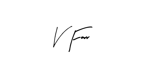 Also we have V Farr name is the best signature style. Create professional handwritten signature collection using Arty Signature autograph style. V Farr signature style 8 images and pictures png