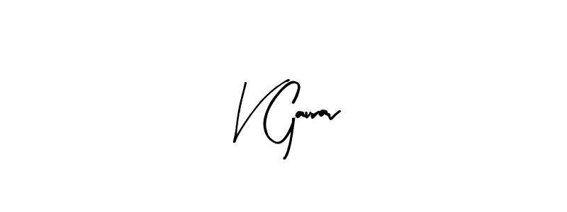 Use a signature maker to create a handwritten signature online. With this signature software, you can design (Arty Signature) your own signature for name V Gaurav. V Gaurav signature style 8 images and pictures png