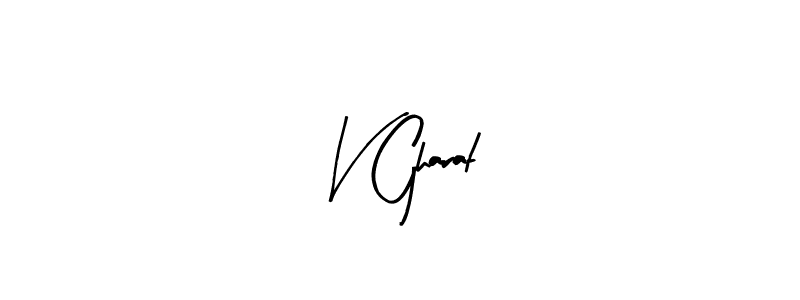 Design your own signature with our free online signature maker. With this signature software, you can create a handwritten (Arty Signature) signature for name V Gharat. V Gharat signature style 8 images and pictures png