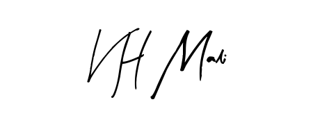 Style your name V H Mali with confidence using Arty Signature signature design. Simple, elegant, and ready for immediate document use. V H Mali signature style 8 images and pictures png