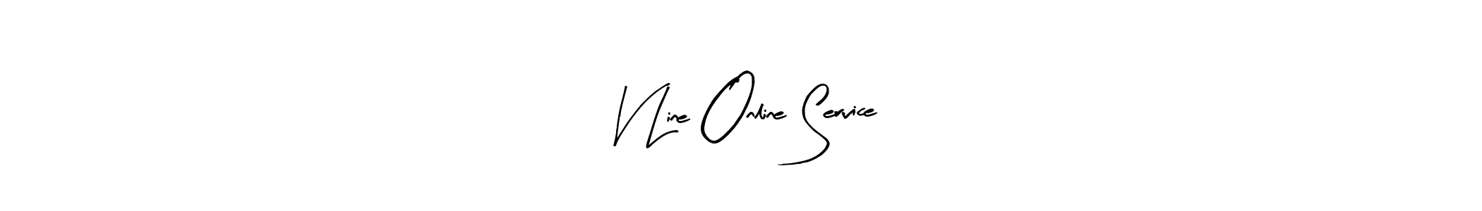 Make a beautiful signature design for name V Line Online Service. With this signature (Arty Signature) style, you can create a handwritten signature for free. V Line Online Service signature style 8 images and pictures png