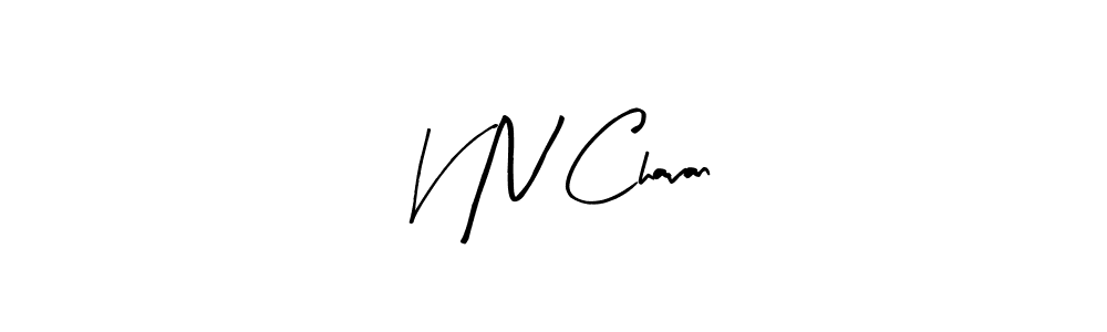 How to make V N Chavan signature? Arty Signature is a professional autograph style. Create handwritten signature for V N Chavan name. V N Chavan signature style 8 images and pictures png