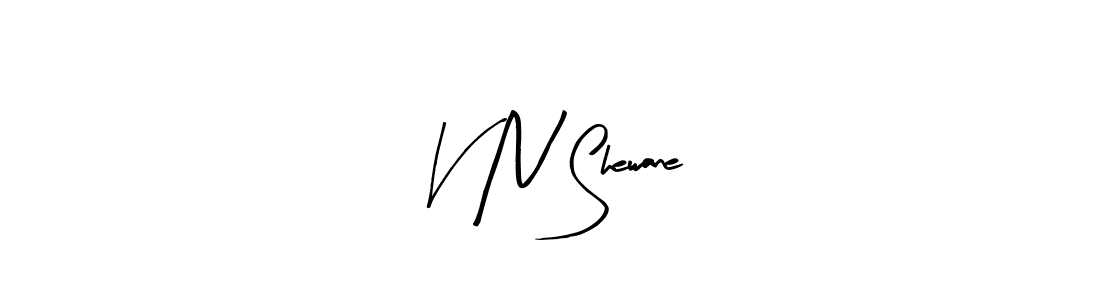 Make a beautiful signature design for name V N Shewane. With this signature (Arty Signature) style, you can create a handwritten signature for free. V N Shewane signature style 8 images and pictures png