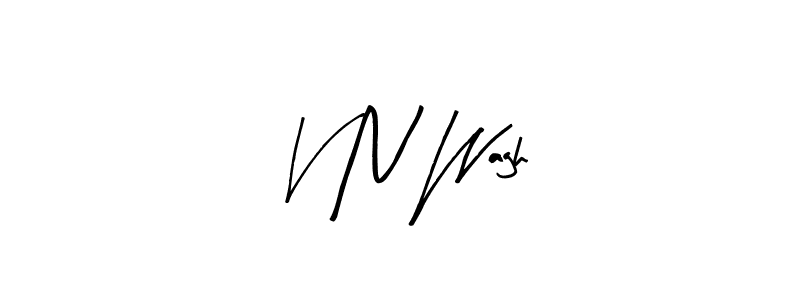 V N Wagh stylish signature style. Best Handwritten Sign (Arty Signature) for my name. Handwritten Signature Collection Ideas for my name V N Wagh. V N Wagh signature style 8 images and pictures png