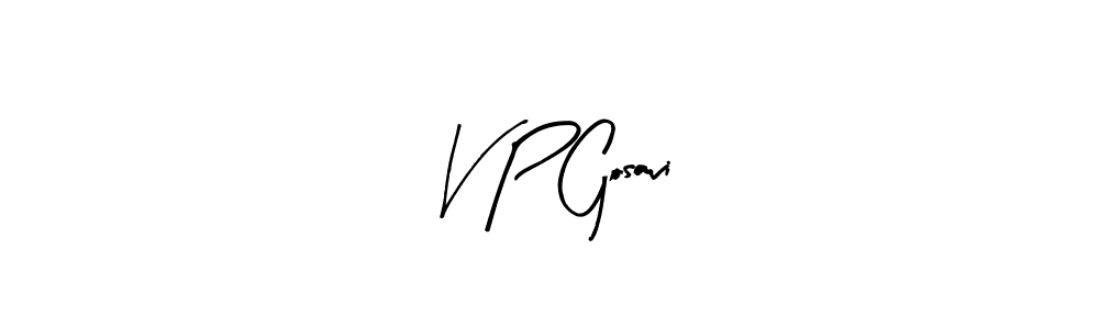 Make a beautiful signature design for name V P Gosavi. Use this online signature maker to create a handwritten signature for free. V P Gosavi signature style 8 images and pictures png