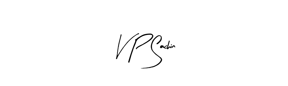 How to make V P Sachin signature? Arty Signature is a professional autograph style. Create handwritten signature for V P Sachin name. V P Sachin signature style 8 images and pictures png