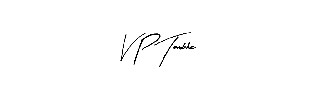 Make a beautiful signature design for name V P Tamble. With this signature (Arty Signature) style, you can create a handwritten signature for free. V P Tamble signature style 8 images and pictures png