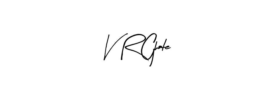 Make a beautiful signature design for name V R Ghate. With this signature (Arty Signature) style, you can create a handwritten signature for free. V R Ghate signature style 8 images and pictures png