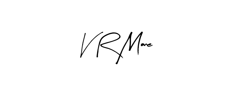 Make a beautiful signature design for name V R Mane. With this signature (Arty Signature) style, you can create a handwritten signature for free. V R Mane signature style 8 images and pictures png