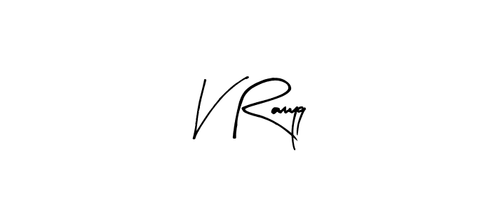 Arty Signature is a professional signature style that is perfect for those who want to add a touch of class to their signature. It is also a great choice for those who want to make their signature more unique. Get V Ramyq name to fancy signature for free. V Ramyq signature style 8 images and pictures png