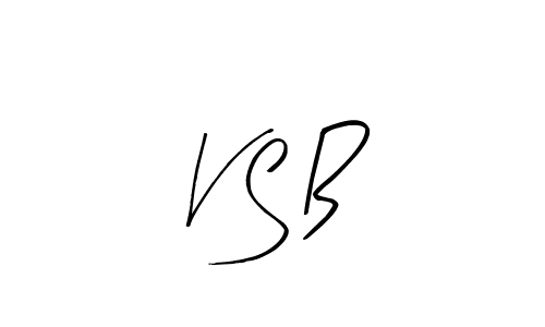 Make a beautiful signature design for name V S B. With this signature (Arty Signature) style, you can create a handwritten signature for free. V S B signature style 8 images and pictures png