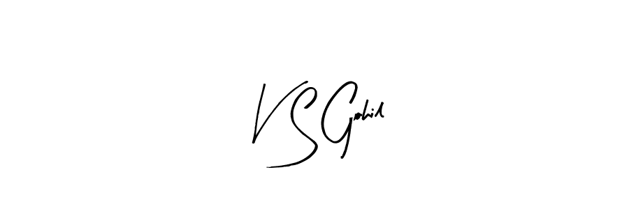 How to Draw V S Gohil signature style? Arty Signature is a latest design signature styles for name V S Gohil. V S Gohil signature style 8 images and pictures png