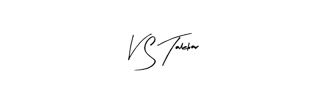 How to make V S Talekar name signature. Use Arty Signature style for creating short signs online. This is the latest handwritten sign. V S Talekar signature style 8 images and pictures png