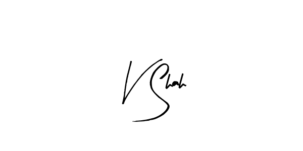 V Shah stylish signature style. Best Handwritten Sign (Arty Signature) for my name. Handwritten Signature Collection Ideas for my name V Shah. V Shah signature style 8 images and pictures png