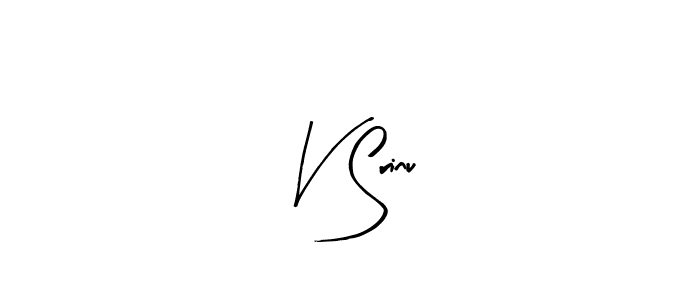 The best way (Arty Signature) to make a short signature is to pick only two or three words in your name. The name V Srinu include a total of six letters. For converting this name. V Srinu signature style 8 images and pictures png