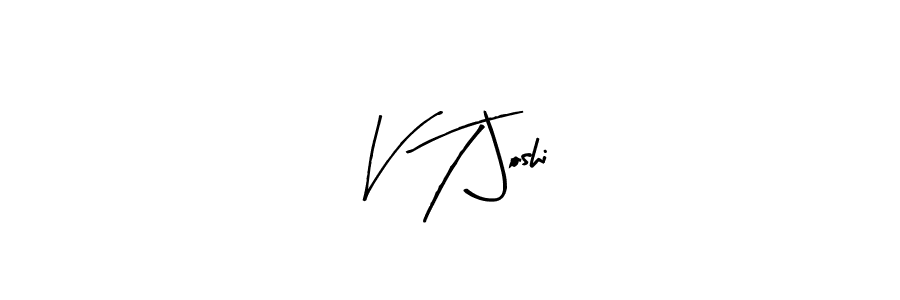 Create a beautiful signature design for name V T Joshi. With this signature (Arty Signature) fonts, you can make a handwritten signature for free. V T Joshi signature style 8 images and pictures png