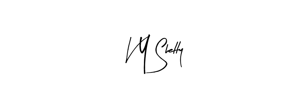 Create a beautiful signature design for name V Y Shetty. With this signature (Arty Signature) fonts, you can make a handwritten signature for free. V Y Shetty signature style 8 images and pictures png