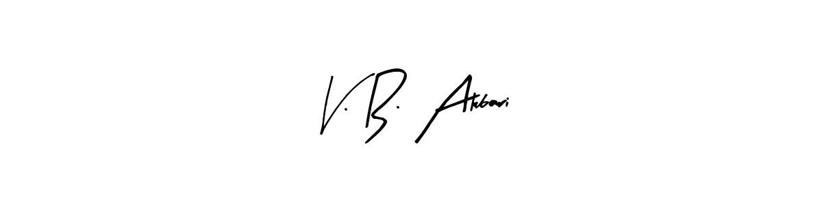 Make a beautiful signature design for name V. B. Akbari. Use this online signature maker to create a handwritten signature for free. V. B. Akbari signature style 8 images and pictures png
